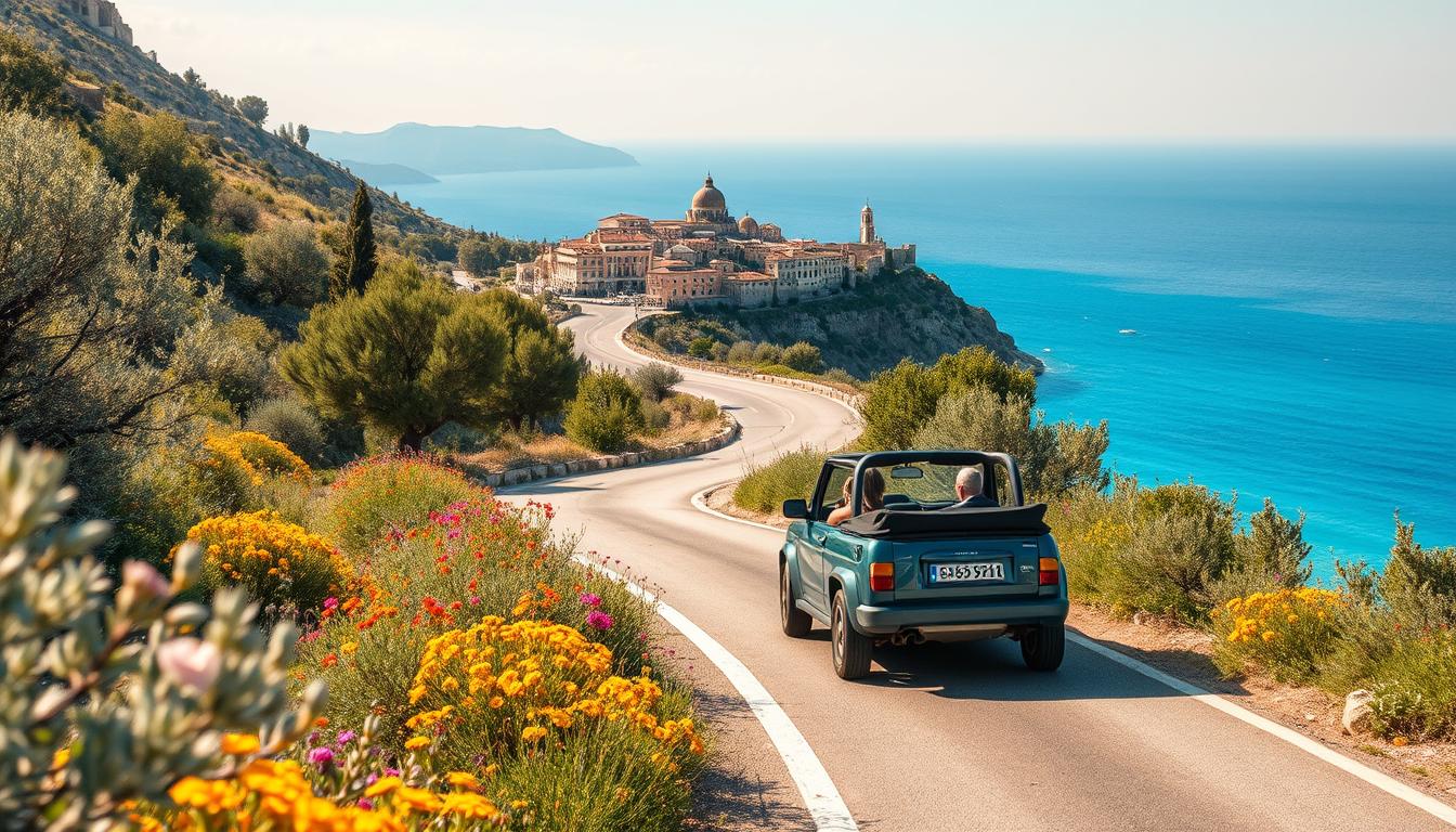 Mediterranes Flair: Mit dem Mietwagen durch Griechenland.